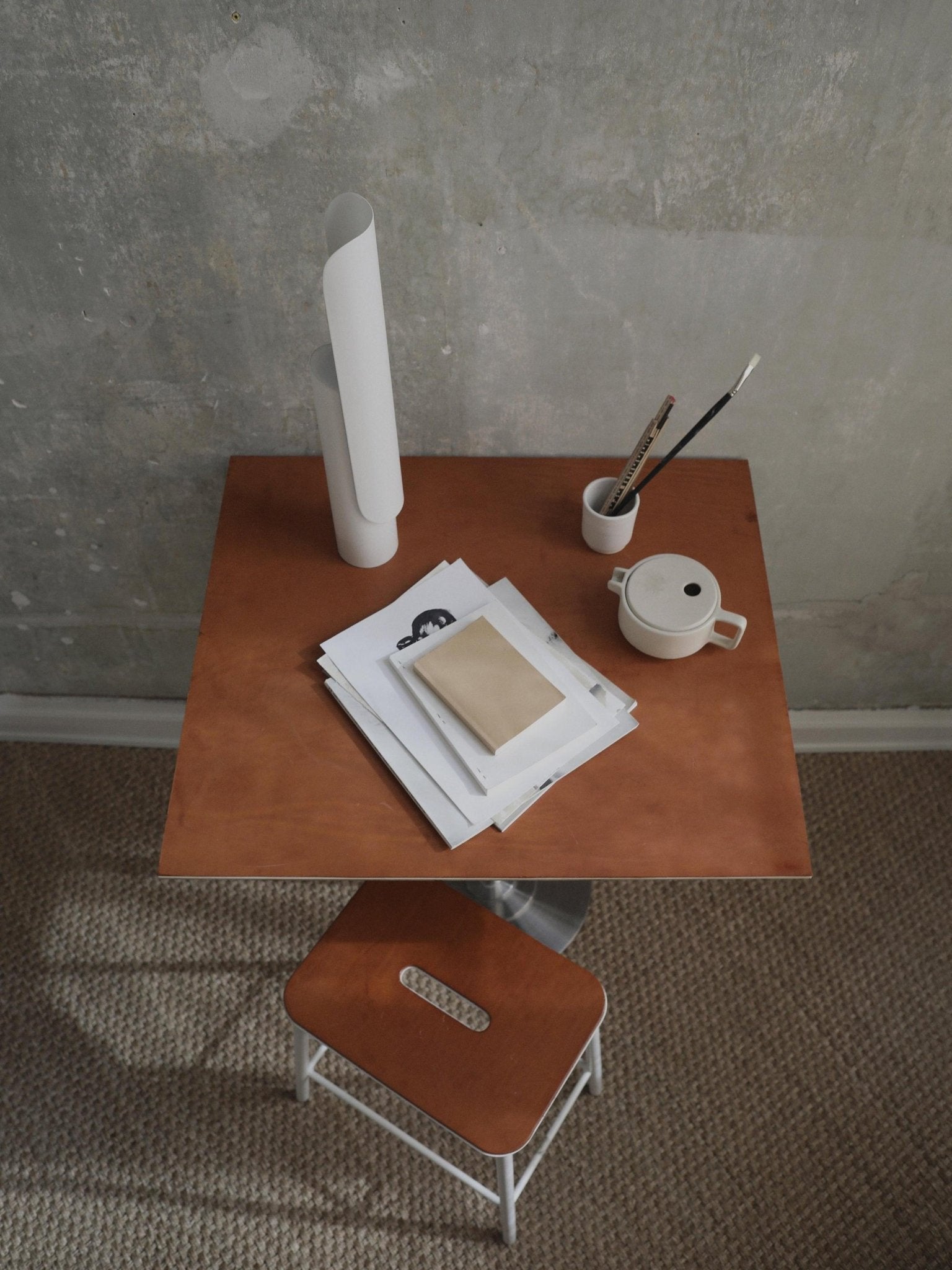 Geometric Elegance | Modern Adjustable LED Table Lamp for Bedside or Desk 8