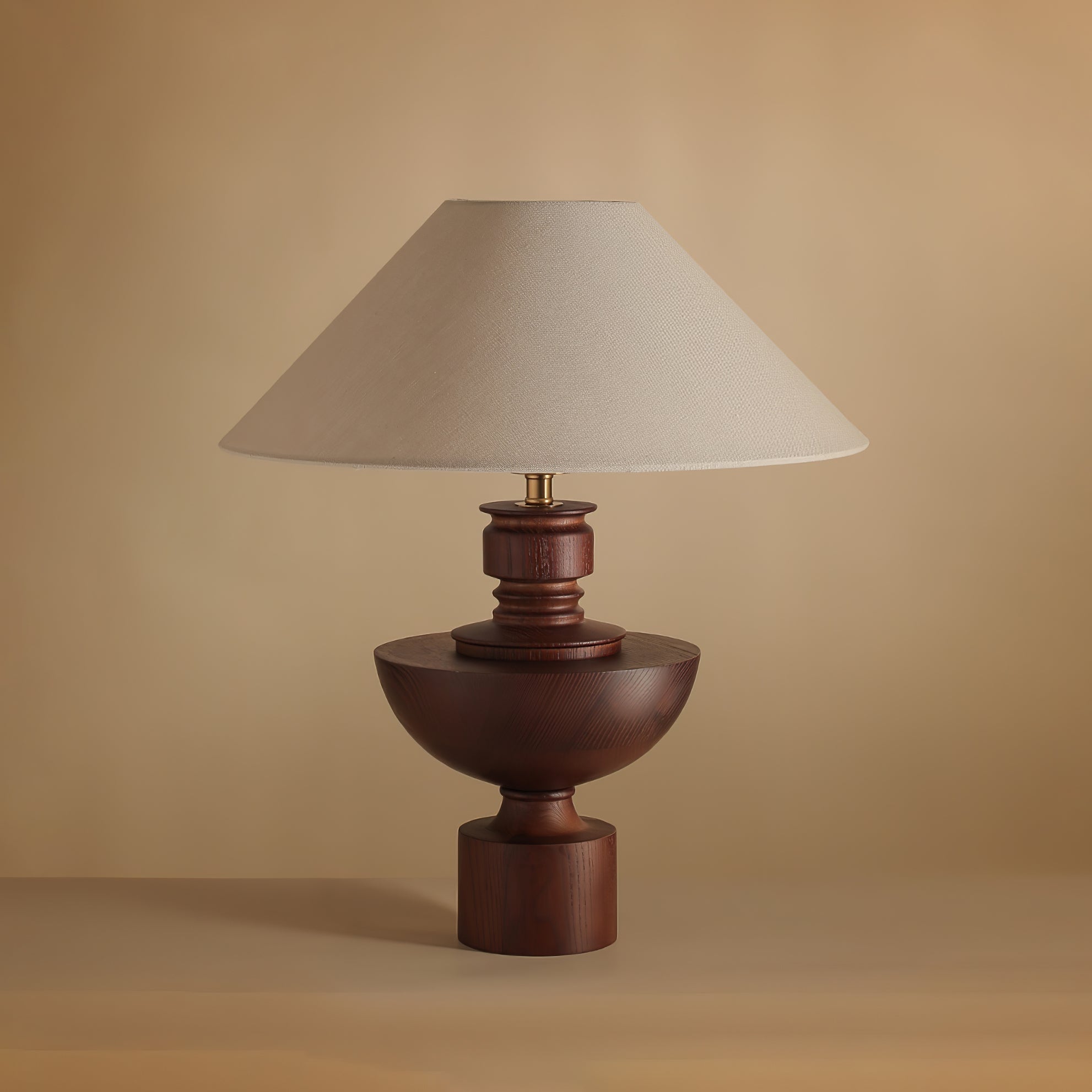 Helios | Elegant Handcrafted Wooden Table Lamp for Living Room 0