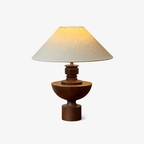 Helios | Elegant Handcrafted Wooden Table Lamp for Living Room 1