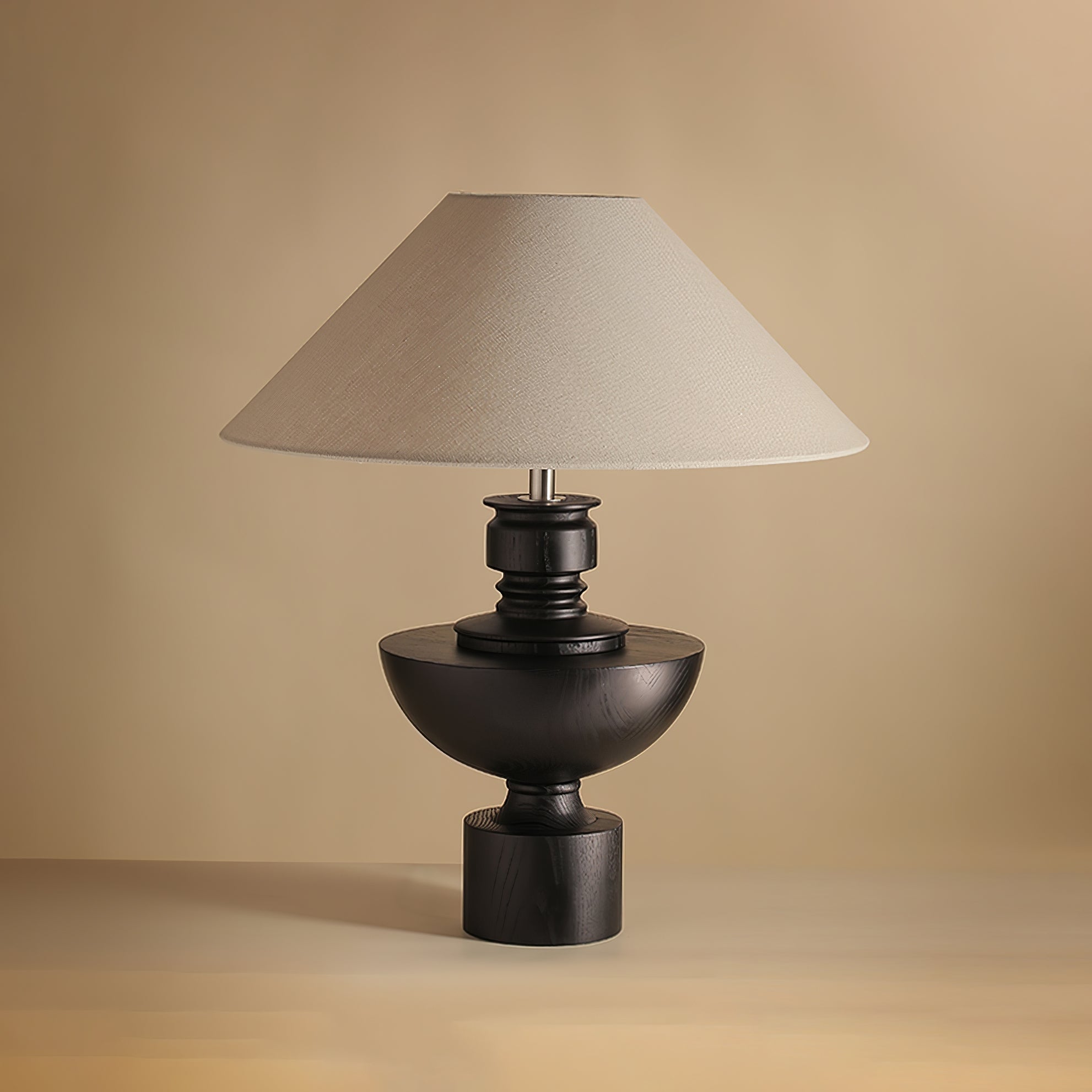 Helios | Elegant Handcrafted Wooden Table Lamp for Living Room 9