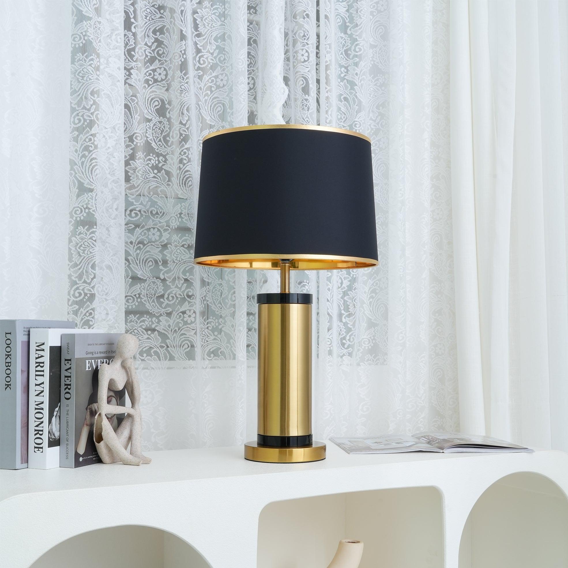 Jaspar | Elegant Gold Metal Table Lamp for Modern Living Room Decor 3