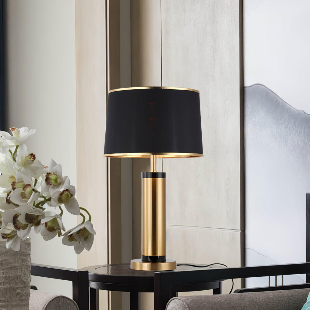 Jaspar | Elegant Gold Metal Table Lamp for Modern Living Room Decor 5