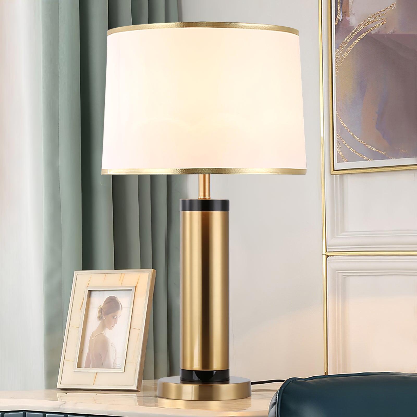 Jaspar | Elegant Gold Metal Table Lamp for Modern Living Room Decor 6