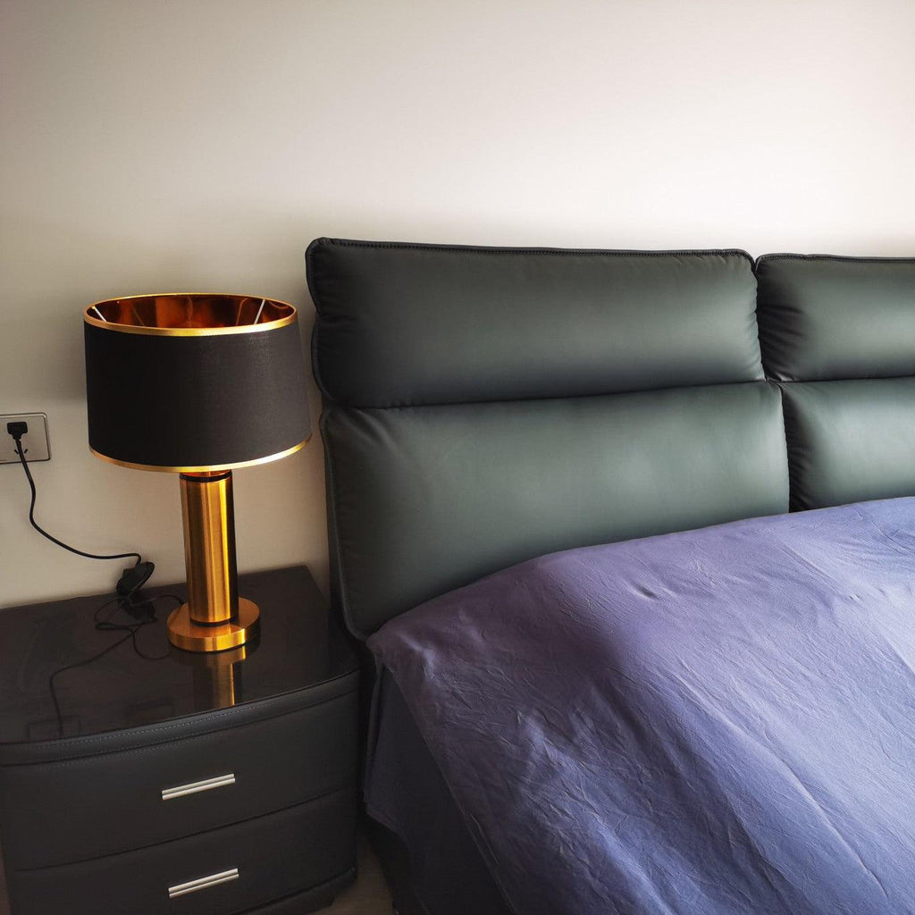 Jaspar | Elegant Gold Metal Table Lamp for Modern Living Room Decor 7