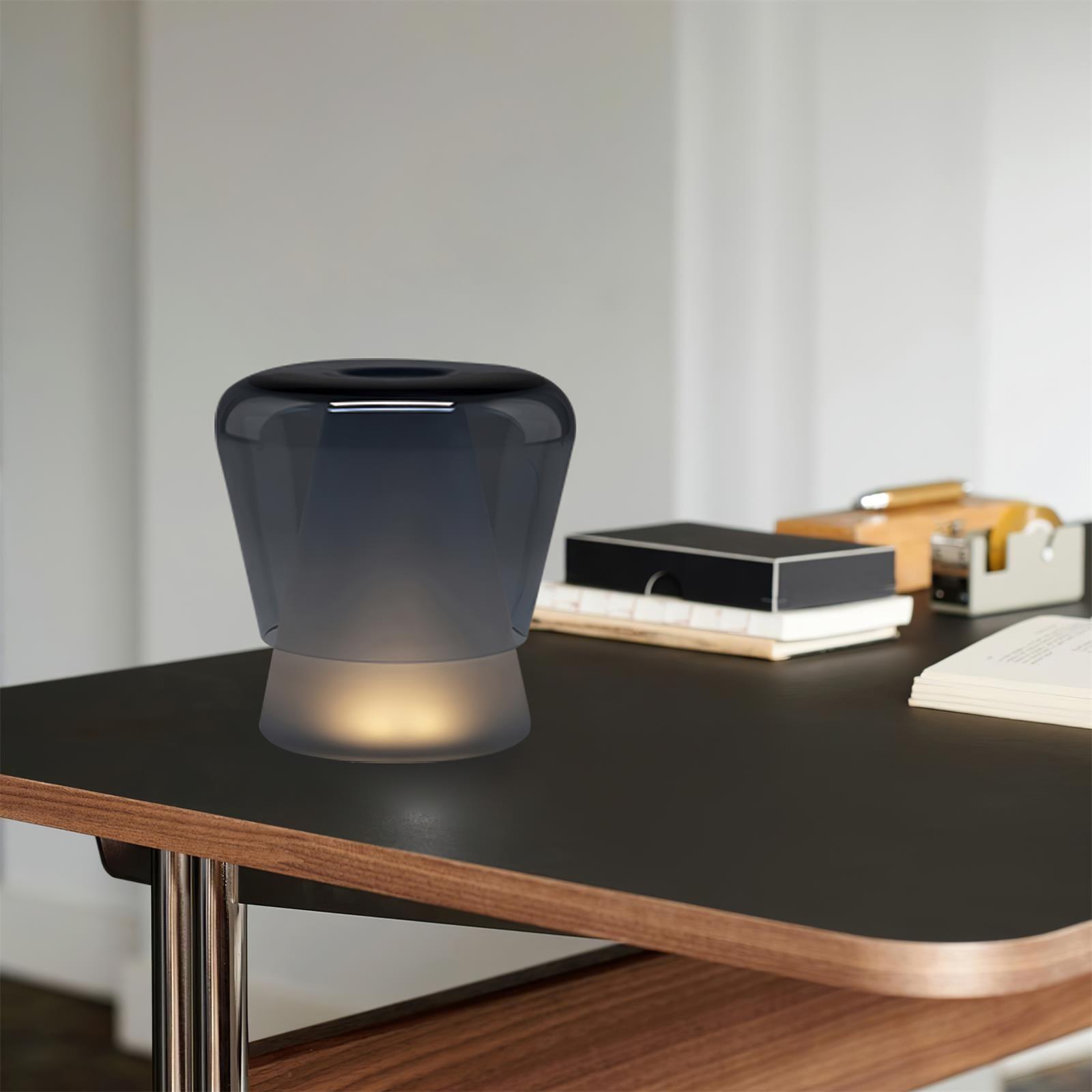 Jumelle | Elegant Modern Glass Table Lamp for Bedside or Living Room 5