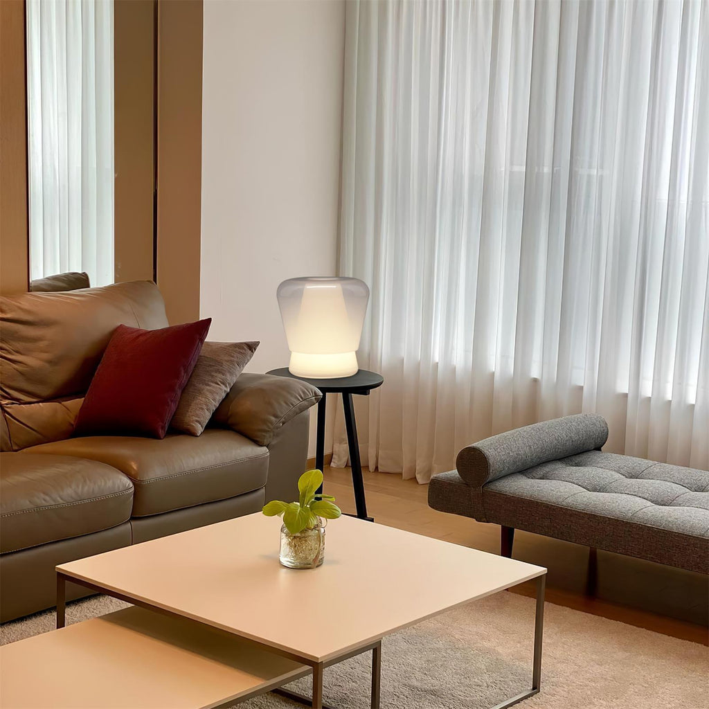 Jumelle | Elegant Modern Glass Table Lamp for Bedside or Living Room 8