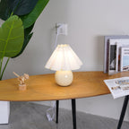 Kicsi Pleated | Elegant Vintage Ceramic Table Lamp for Cozy Ambiance 8