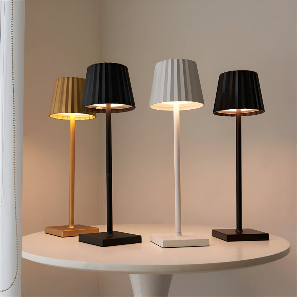 LaminaGlow | Elegant Cordless Rechargeable LED Table Lamp with Dimming Function 1