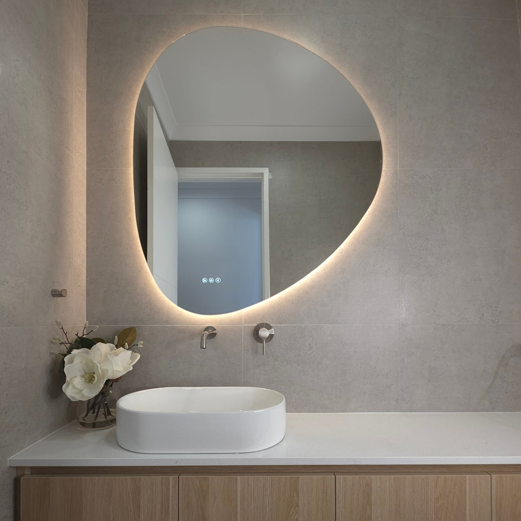 Luca | Unique Irregular LED Bathroom Mirror with Bluetooth Connectivity 4