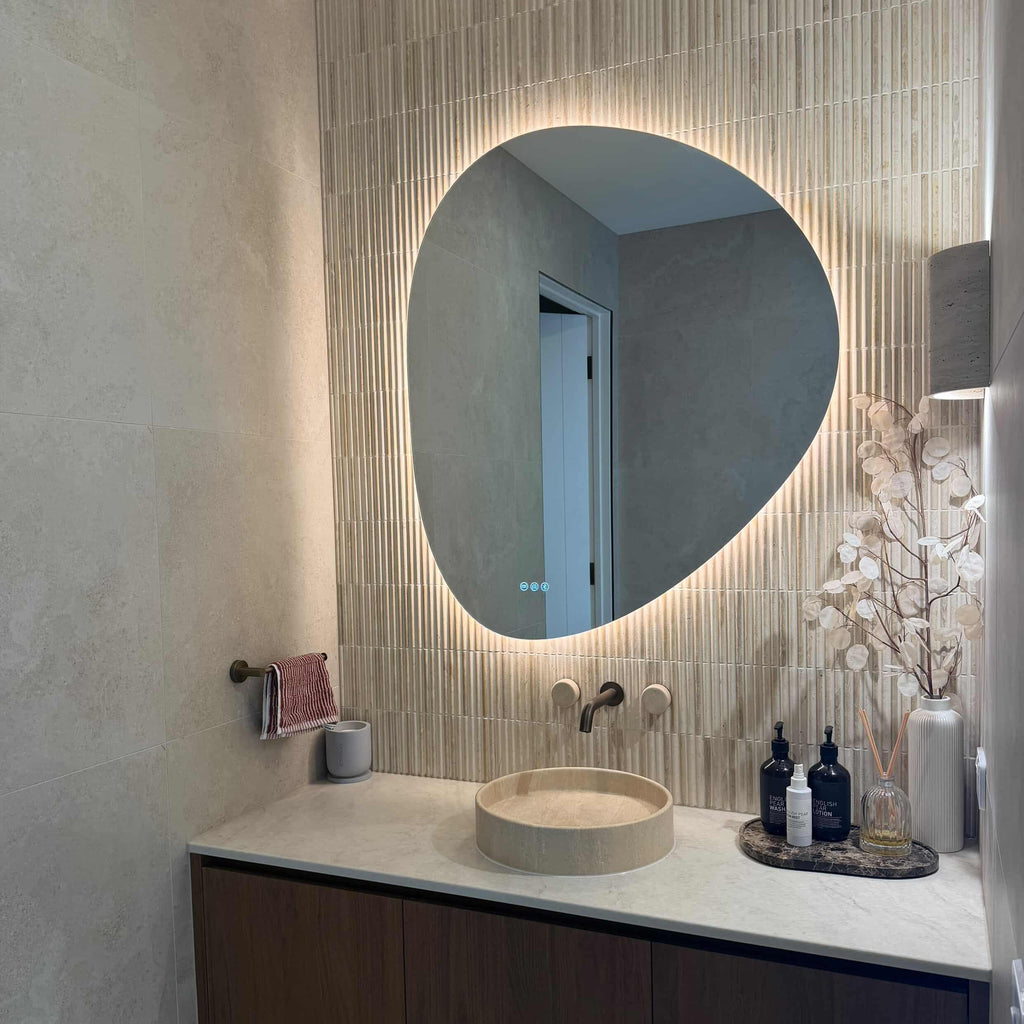 Luca | Unique Irregular LED Bathroom Mirror with Bluetooth Connectivity 5