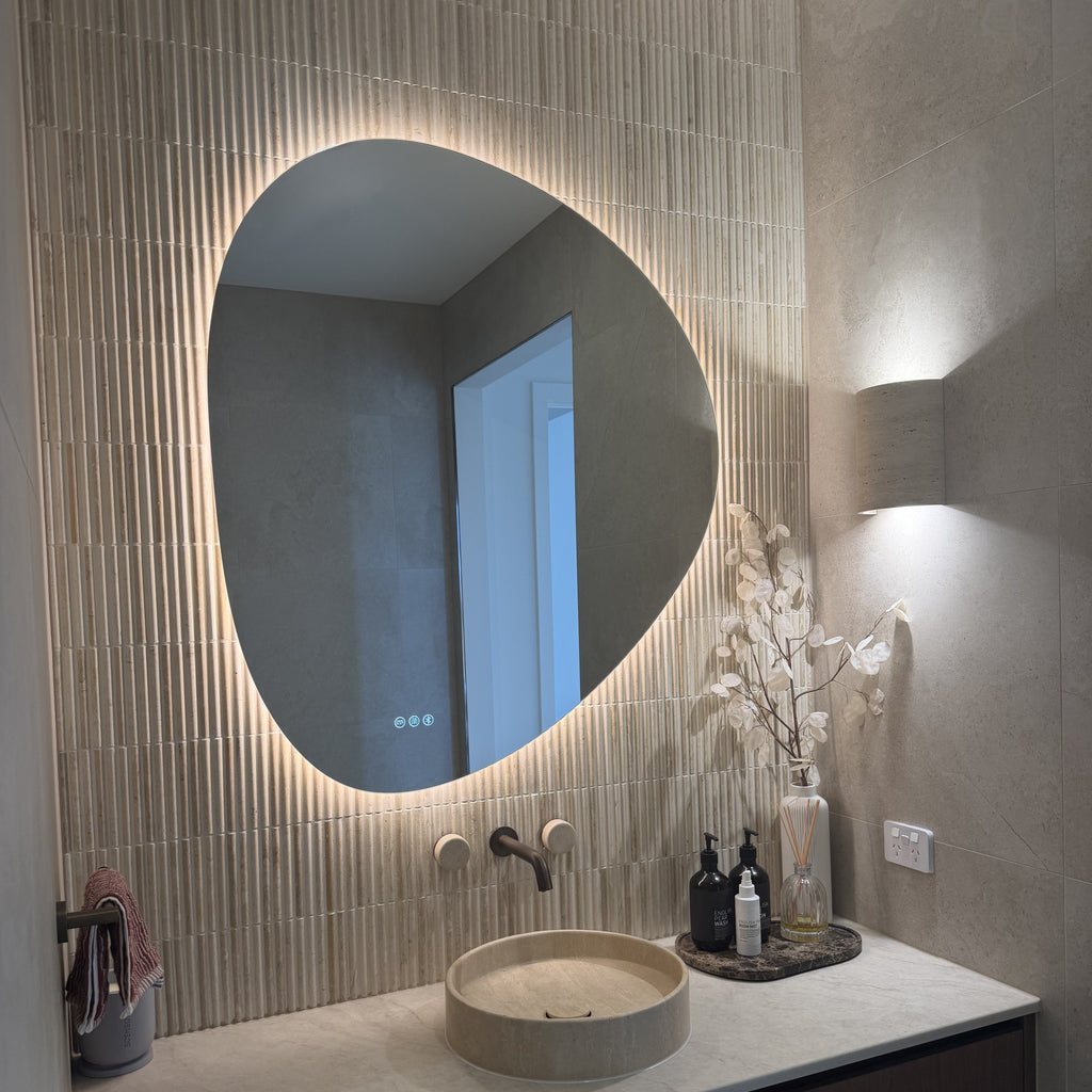 Luca | Unique Irregular LED Bathroom Mirror with Bluetooth Connectivity 7