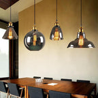 Luminara | Elegant Black Glass Kitchen Pendant Light Fixture 3