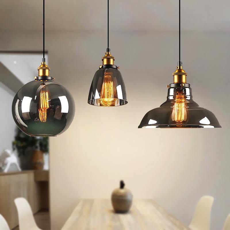 Luminara | Elegant Black Glass Kitchen Pendant Light Fixture 4