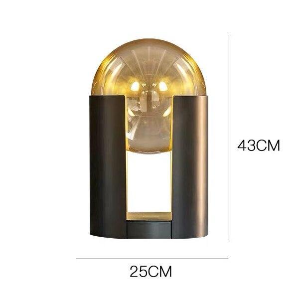 Luminara | Elegant Modern Glass Sphere Table Lamp for Bedside or Living Room 0