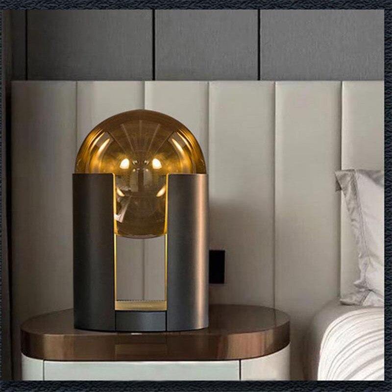 Luminara | Elegant Modern Glass Sphere Table Lamp for Bedside or Living Room 1