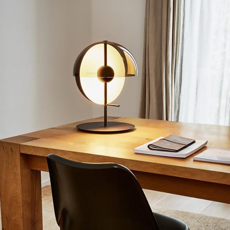 Luminara | Elegant Modern Glass and Metal Table Lamp for Bedside or Desk 0
