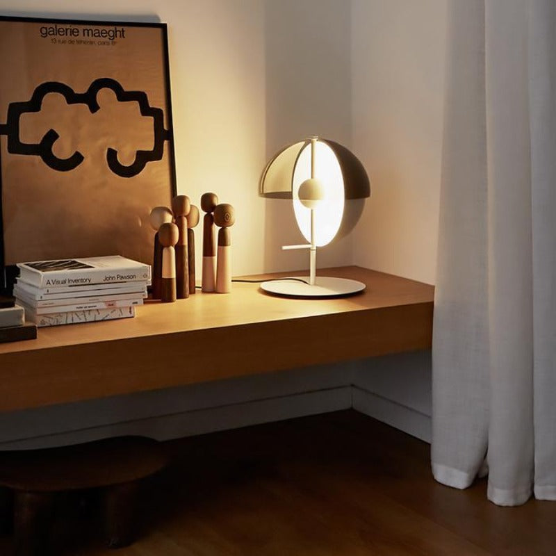 Luminara | Elegant Modern Glass and Metal Table Lamp for Bedside or Desk 1