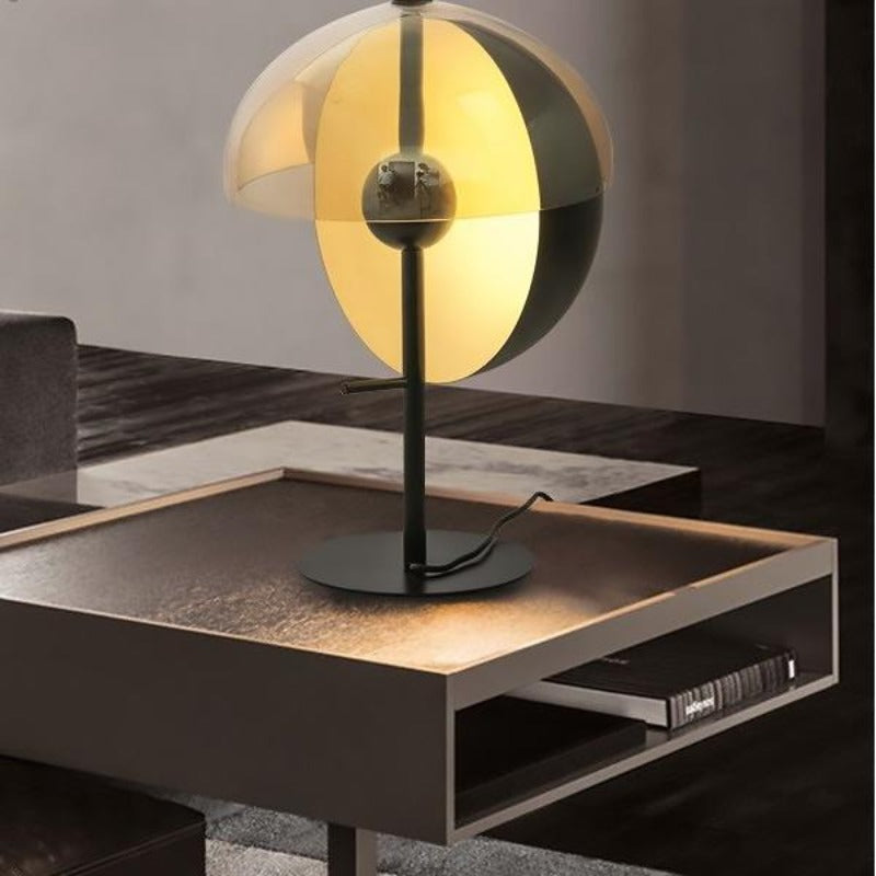 Luminara | Elegant Modern Glass and Metal Table Lamp for Bedside or Desk 4