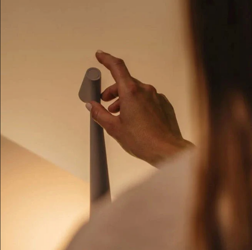 Luminara | Modern Cordless Aluminum Table Lamp with Dimmable Feature 2