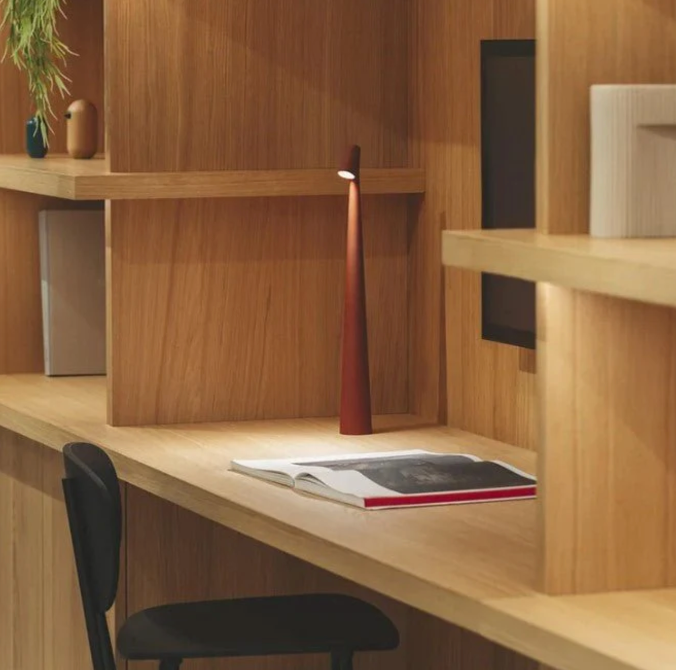 Luminara | Modern Cordless Aluminum Table Lamp with Dimmable Feature 5