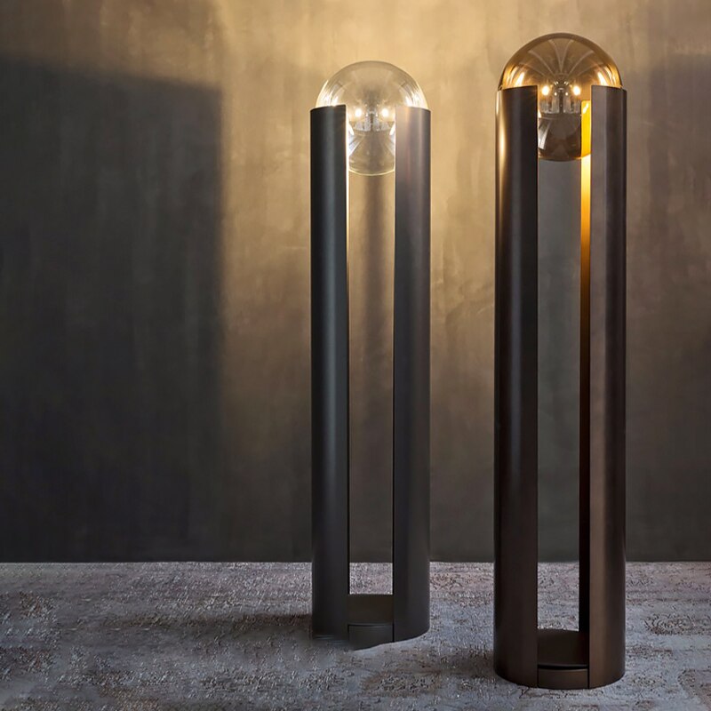 Luminara | Modern Sleek Glass Sphere Standing Floor Lamp for Living Room 1