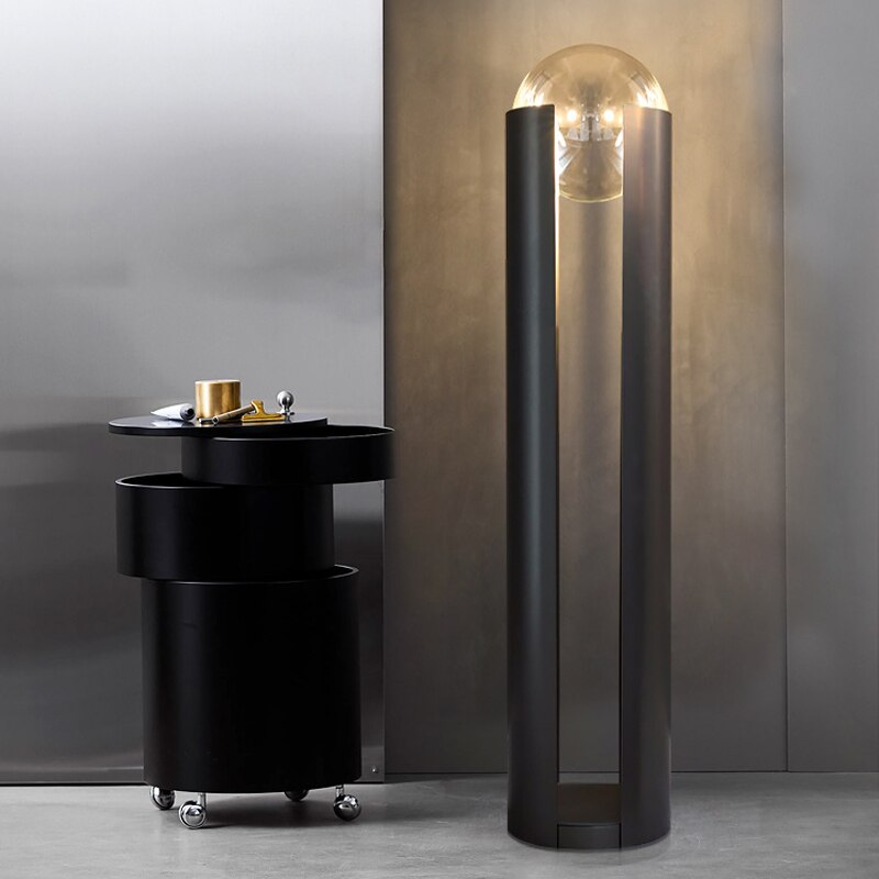 Luminara | Modern Sleek Glass Sphere Standing Floor Lamp for Living Room 3