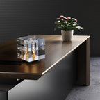 Luminara | Stylish Geometric Crystal Table Lamp for Bedroom or Living Room 3