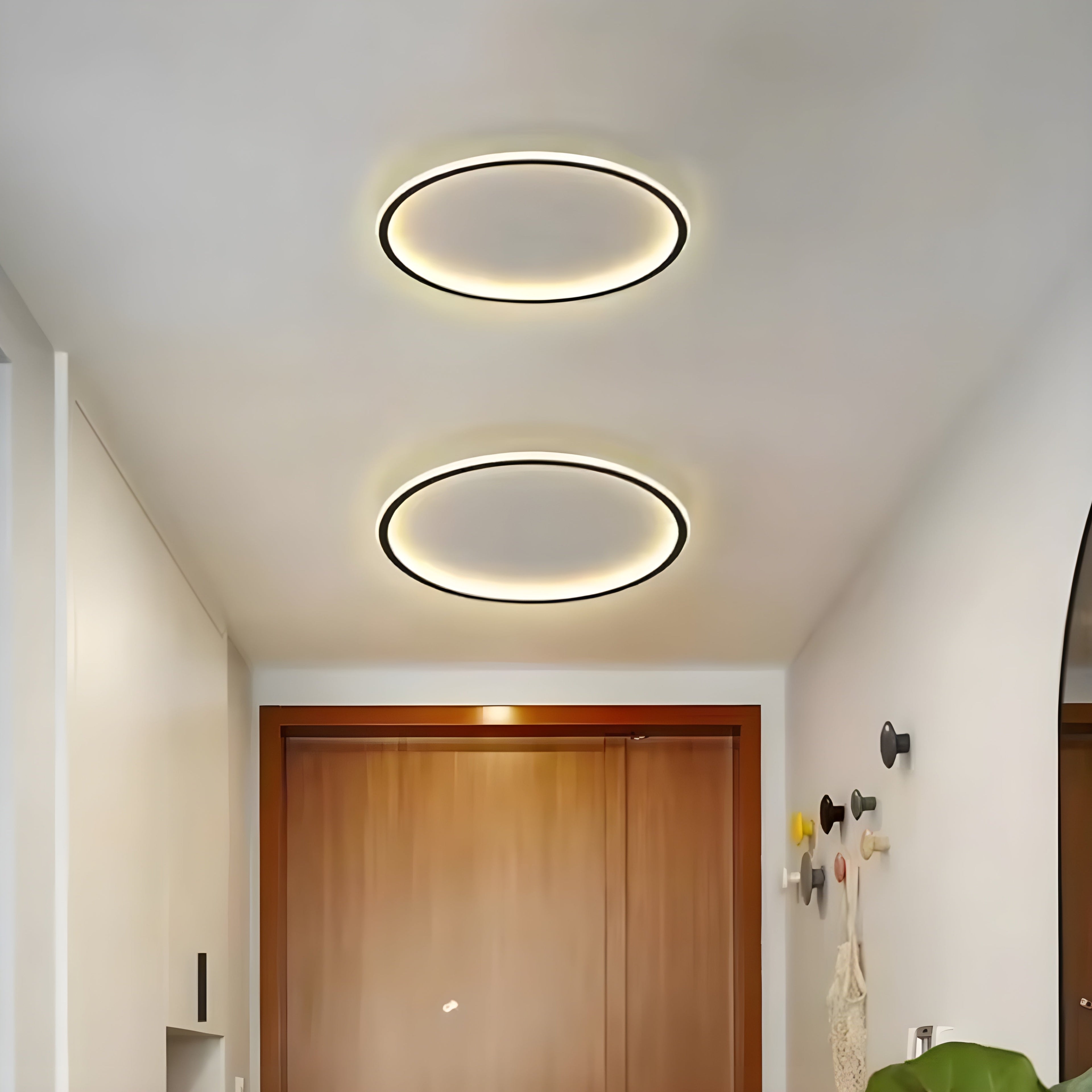 Lumosphere | Sleek Dimmable Black LED Flush Mount Ceiling Light Fixture 3