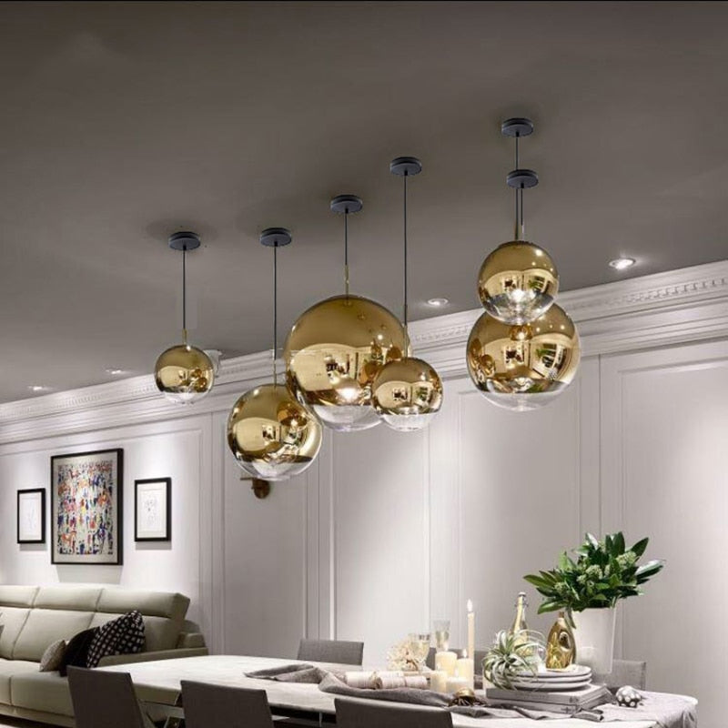LunaraGlass | Elegant Silver and Clear Glass Pendant Light Fixture 4