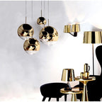 LunaraGlass | Elegant Silver and Clear Glass Pendant Light Fixture 6