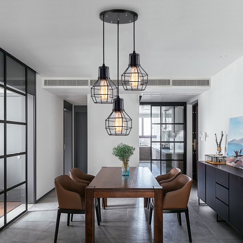 Lunara | Elegant Retro Glass Kitchen Pendant Lighting Fixture 1