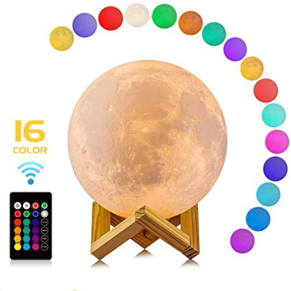 Lunara | Enchanting Cordless LED Moon Table Lamp with Remote Control 4