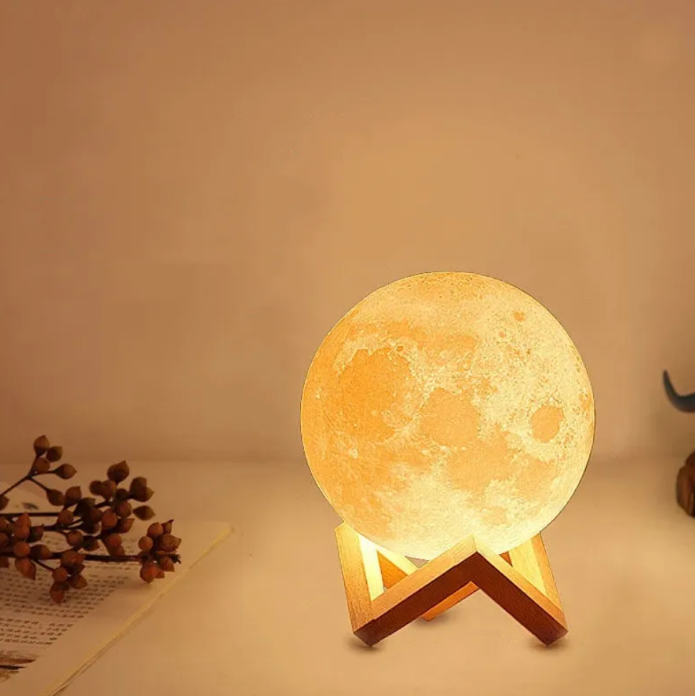 Lunara | Enchanting Cordless LED Moon Table Lamp with Remote Control 7