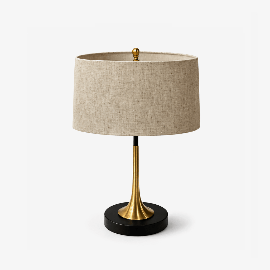 Lunaris | Elegant Black and Gold Table Lamp for Bedroom or Living Room 0