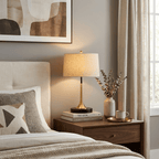 Lunaris | Elegant Black and Gold Table Lamp for Bedroom or Living Room 2