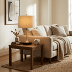Lunaris | Elegant Black and Gold Table Lamp for Bedroom or Living Room 3