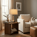 Lunaris | Elegant Black and Gold Table Lamp for Bedroom or Living Room 4