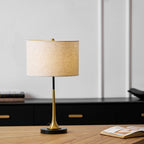 Lunaris | Elegant Black and Gold Table Lamp for Bedroom or Living Room 7