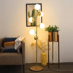 LustreGlobe | Elegant Gold Modern Floor Lamp for Living Room Decor 2