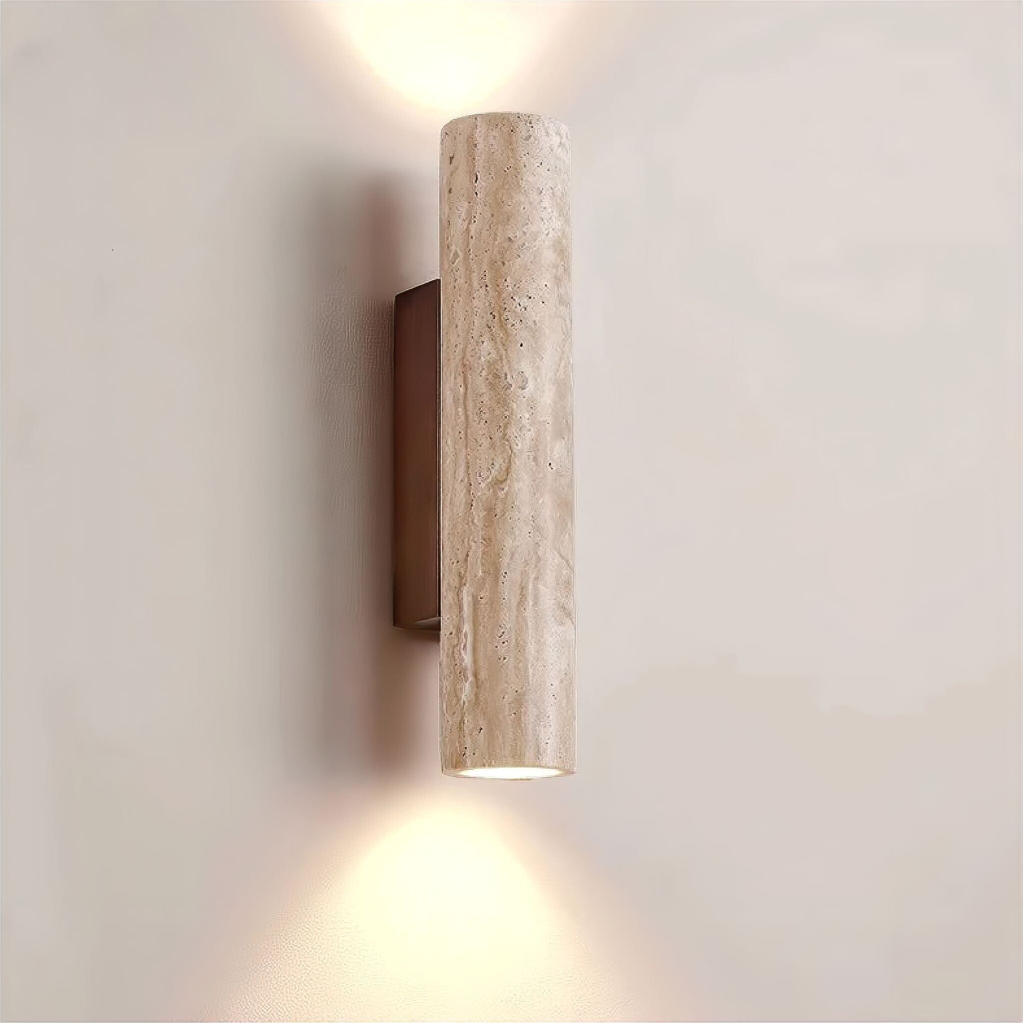 Marbelle Wall Light | Natural Travertine Design, Elegant LED Sconce 0