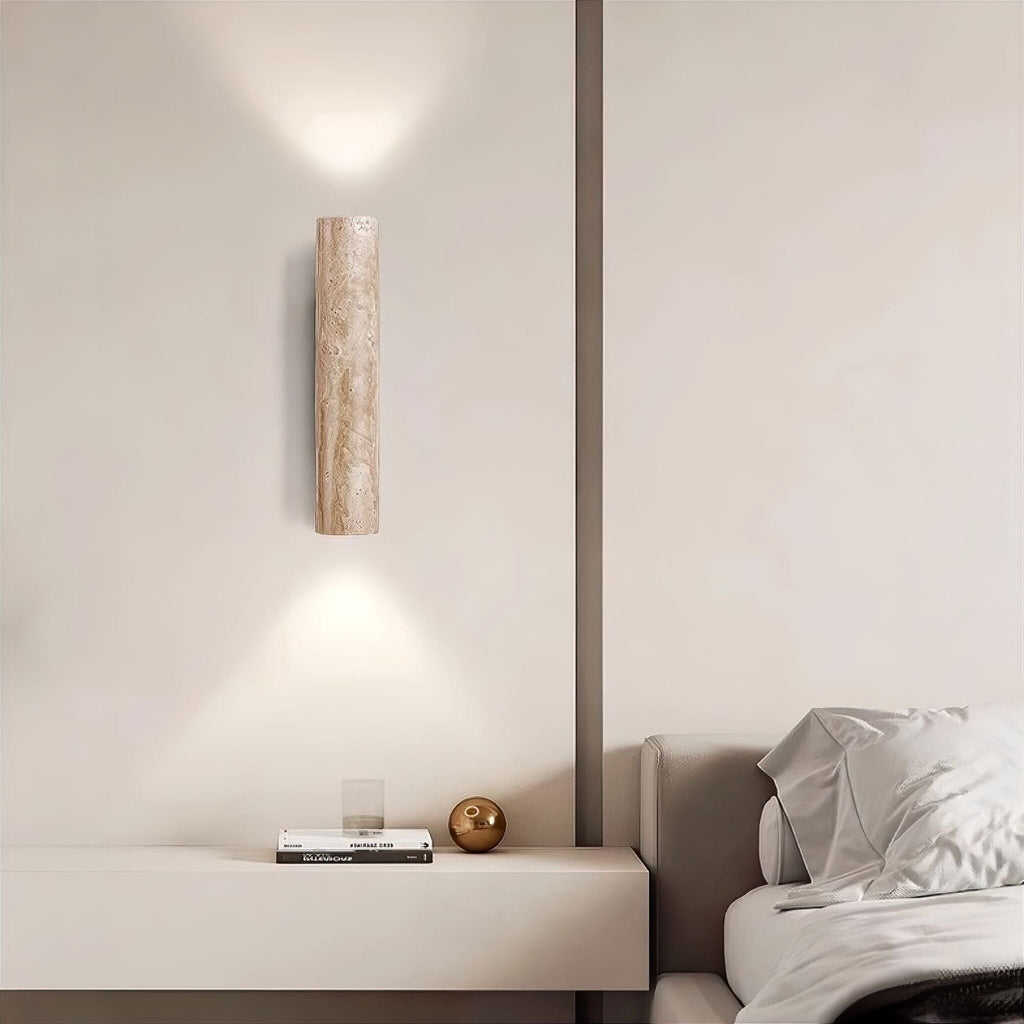 Marbelle Wall Light | Natural Travertine Design, Elegant LED Sconce 3