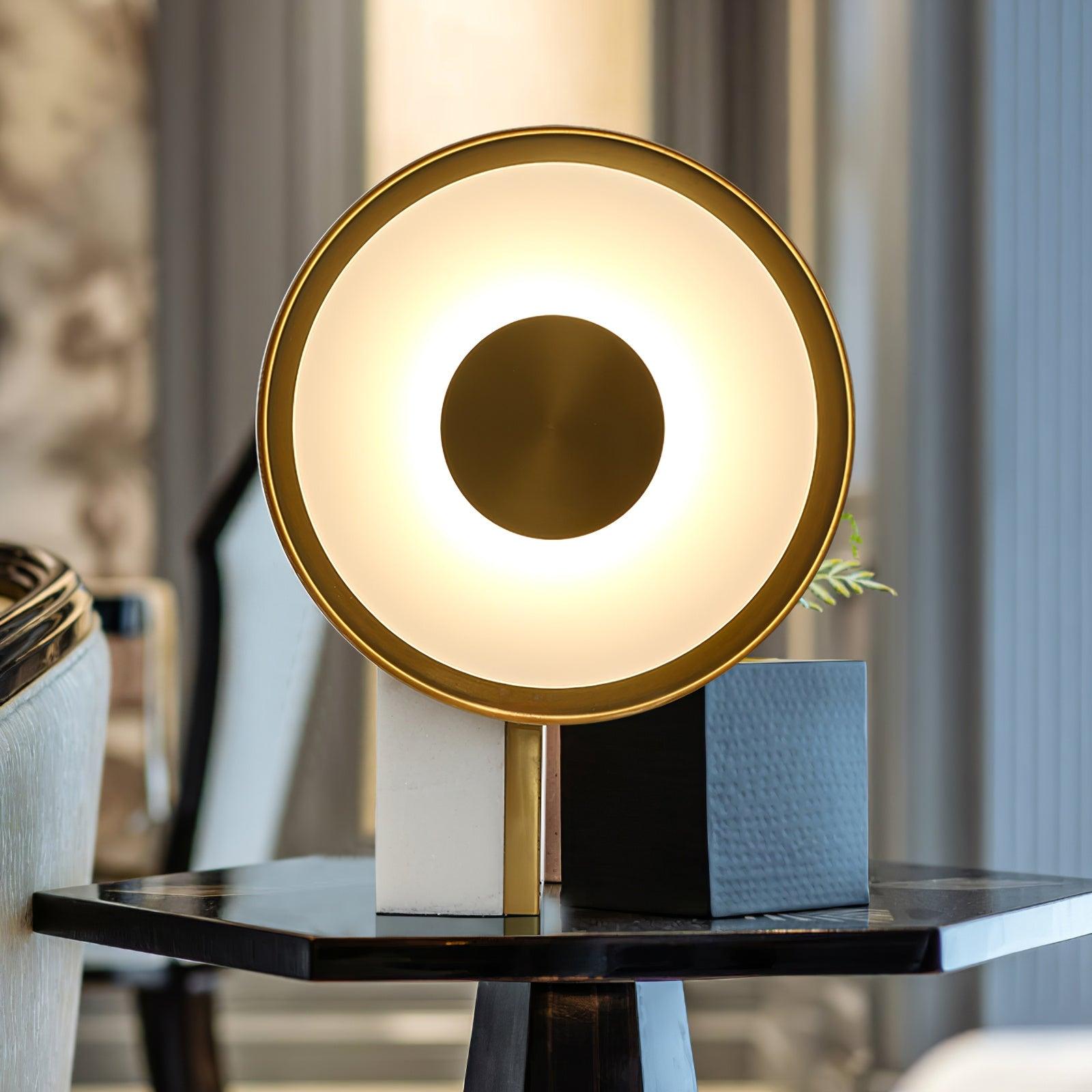 MarbleGlow | Elegant Modern Table Lamp with Integrated LED Light 1