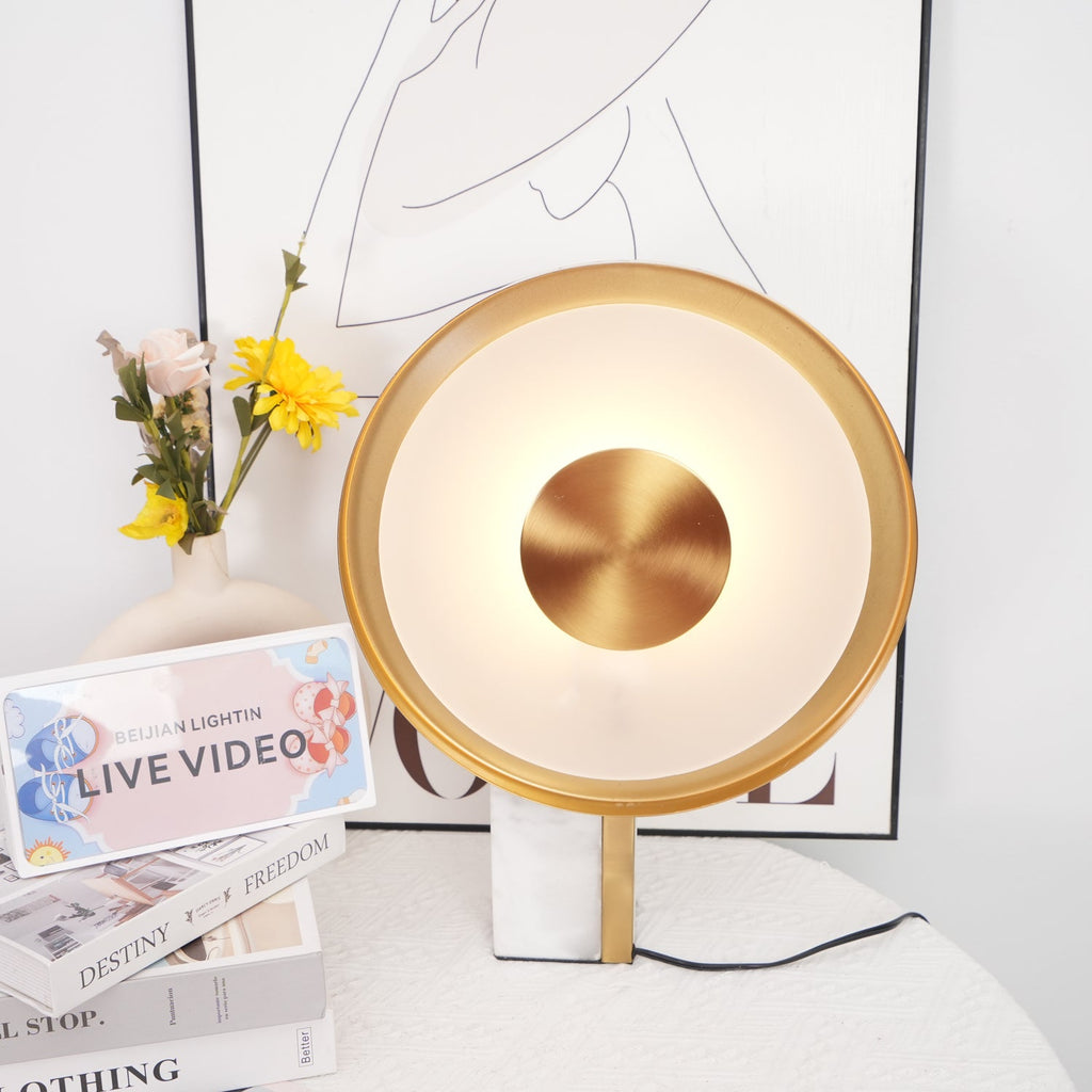 MarbleGlow | Elegant Modern Table Lamp with Integrated LED Light 5