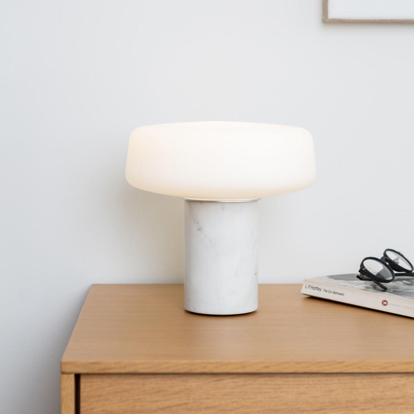 MarbleGlow | Elegant Polished Marble Table Lamps for Living Room 0