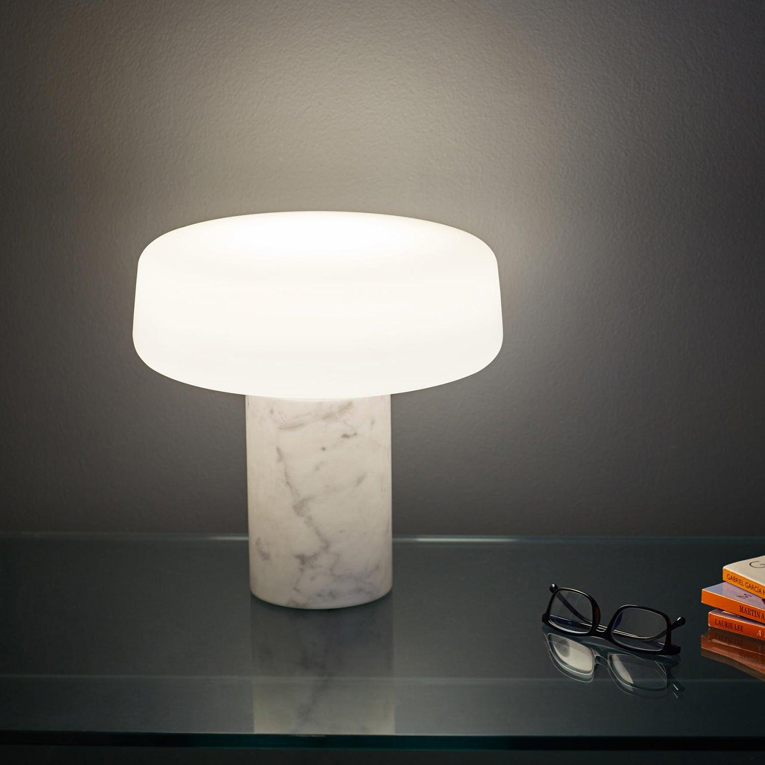 MarbleGlow | Elegant Polished Marble Table Lamps for Living Room 3