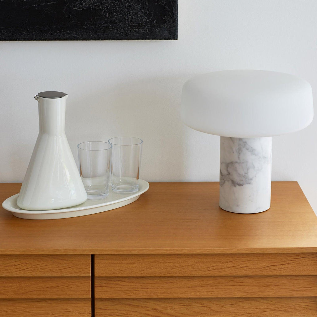 MarbleGlow | Elegant Polished Marble Table Lamps for Living Room 8