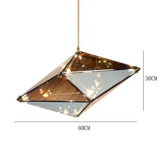 MirraLux | Stunning Modern Glass Stone Dining Room Chandelier 0