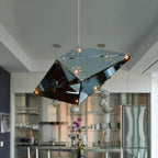 MirraLux | Stunning Modern Glass Stone Dining Room Chandelier 1
