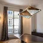 MirraLux | Stunning Modern Glass Stone Dining Room Chandelier 2