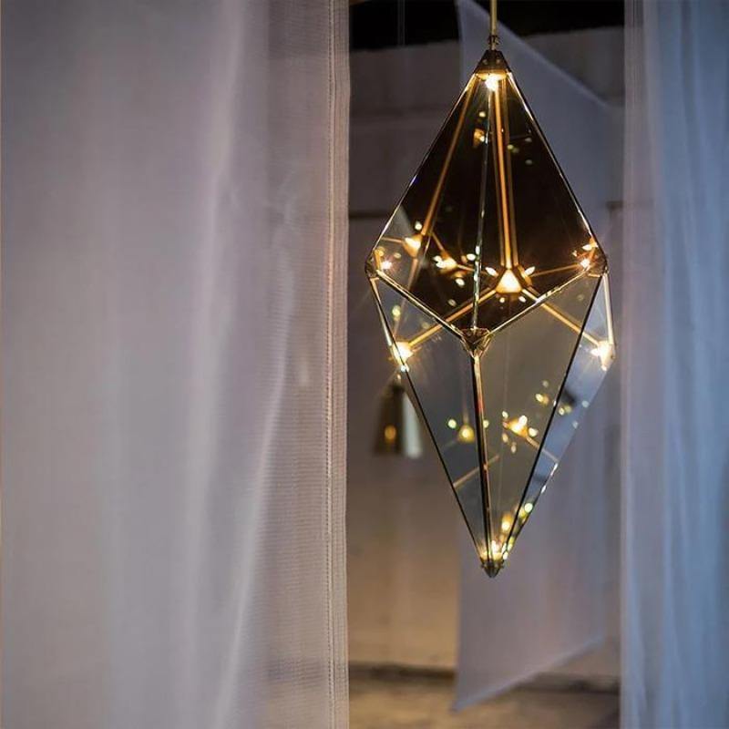 MirraLux | Stunning Modern Glass Stone Dining Room Chandelier 3